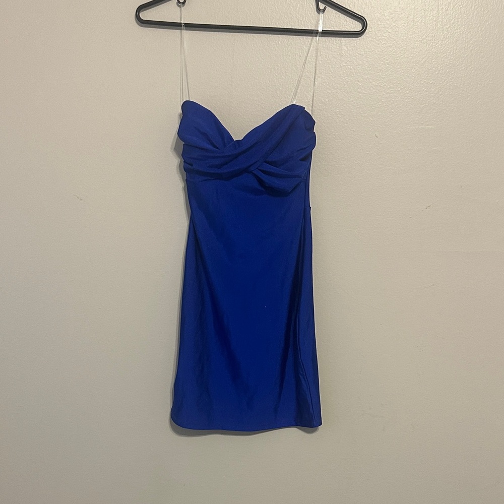 Windsor Royal Blue Strapless Bodycon Dress